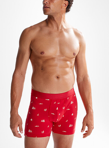 Le 31 Red 5" In the Forest boxer brief Organic cotton for men