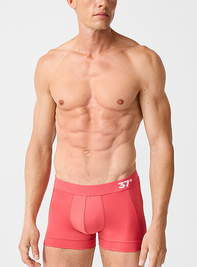 Le 31: Le boxeur court microfibre athl&eacute;tique 3 po Polyester retransform&eacute; Fuchsia pour homme