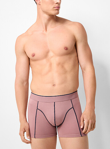 Le 31 Fuchsia 3" contrast-seam trunk Organic cotton for men