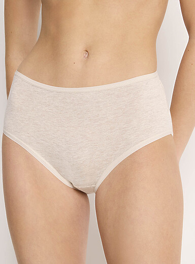Miiyu Sand Elastic edging high-waist classic hipster 100% organic cotton for women