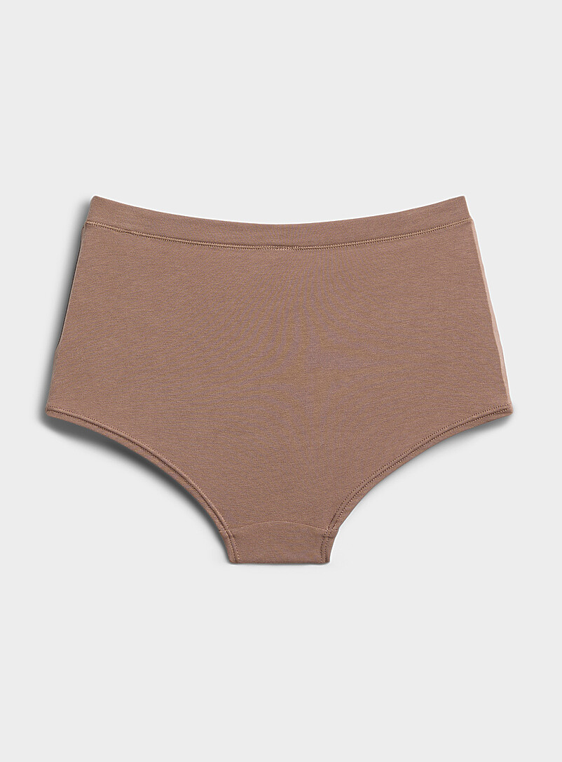 Miiyu Black Ultra-comfortable cropped boyshort Organic cotton and TENCEL&trade; modal for women