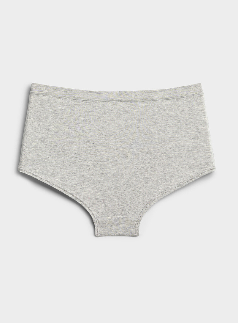 Miiyu Black Ultra-comfortable cropped boyshort Organic cotton and TENCEL&trade; modal for women