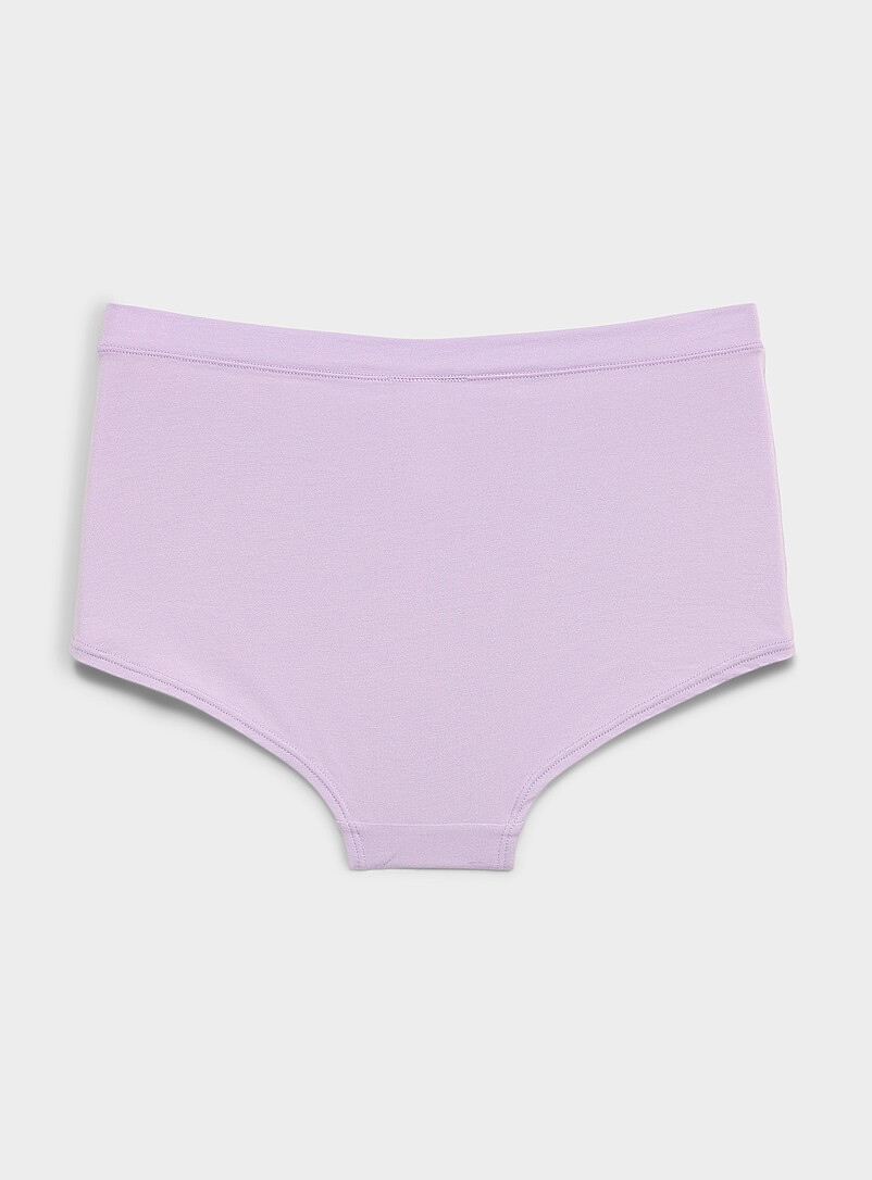 Miiyu Black Ultra-comfortable cropped boyshort Organic cotton and TENCEL&trade; modal for women