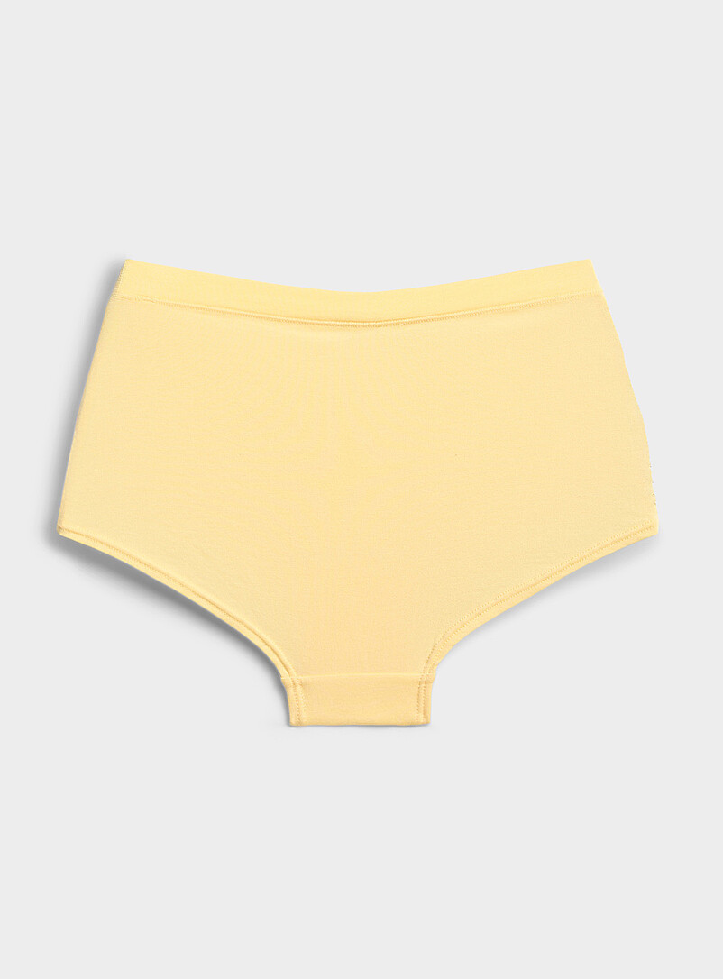 Miiyu: La gar&ccedil;onne courte tout confort Coton biologique et modal TENCEL<sup><small>MC</small></sup> Noir pour femme