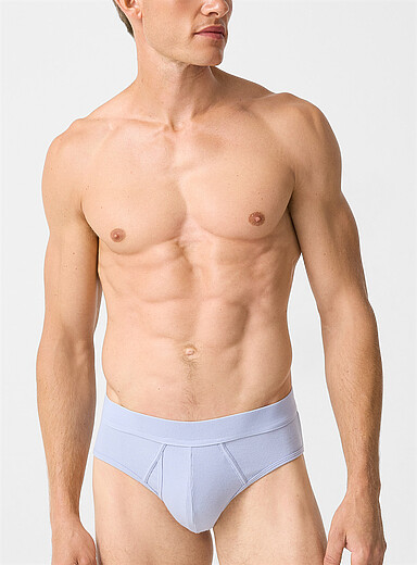 Stretch ribbed brief Organic Cotton and recycled polyester