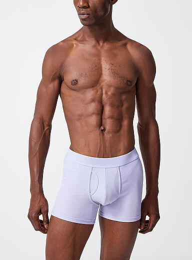 Le boxeur long c&ocirc;tel&eacute; extensible 5 po Coton biologique et polyester recycl&eacute;
