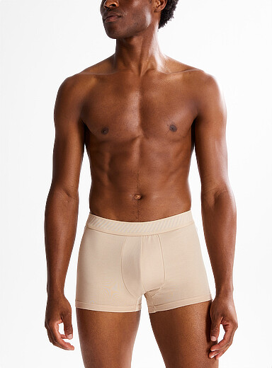 Le 31: Le boxeur court extensible ton neutre 3 po Modal TENCEL<sup><small>MC</small></sup> et coton biologique &Eacute;cru - Lin pour homme
