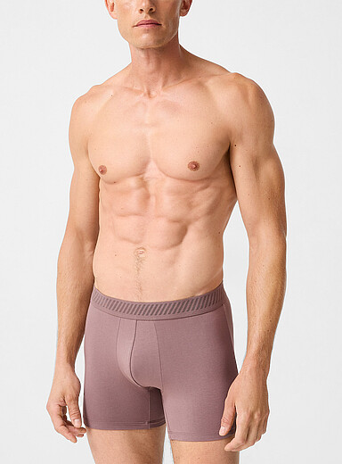 5" neutral-hued stretch boxer brief TENCEL&trade; modal & organic cotton