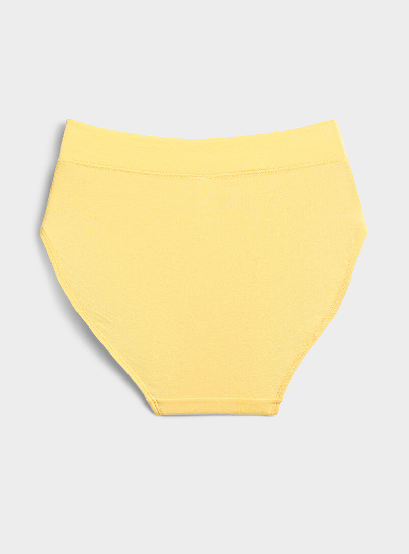 Miiyu: Le bikini taille haute essentiel tout confort Coton biologique et modal TENCEL<sup><small>MC</small></sup> Gris pour femme