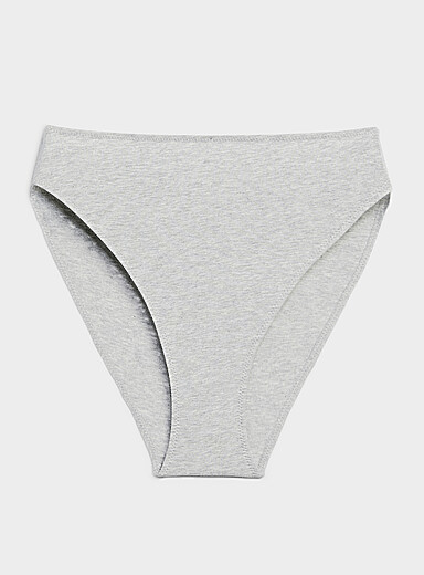 Minimalist high-cut bikini panty Organic cotton