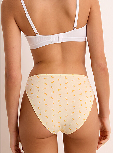 Minimalist high-cut bikini panty Organic cotton