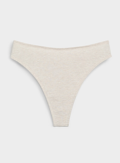Le tanga minimaliste Pur coton biologique