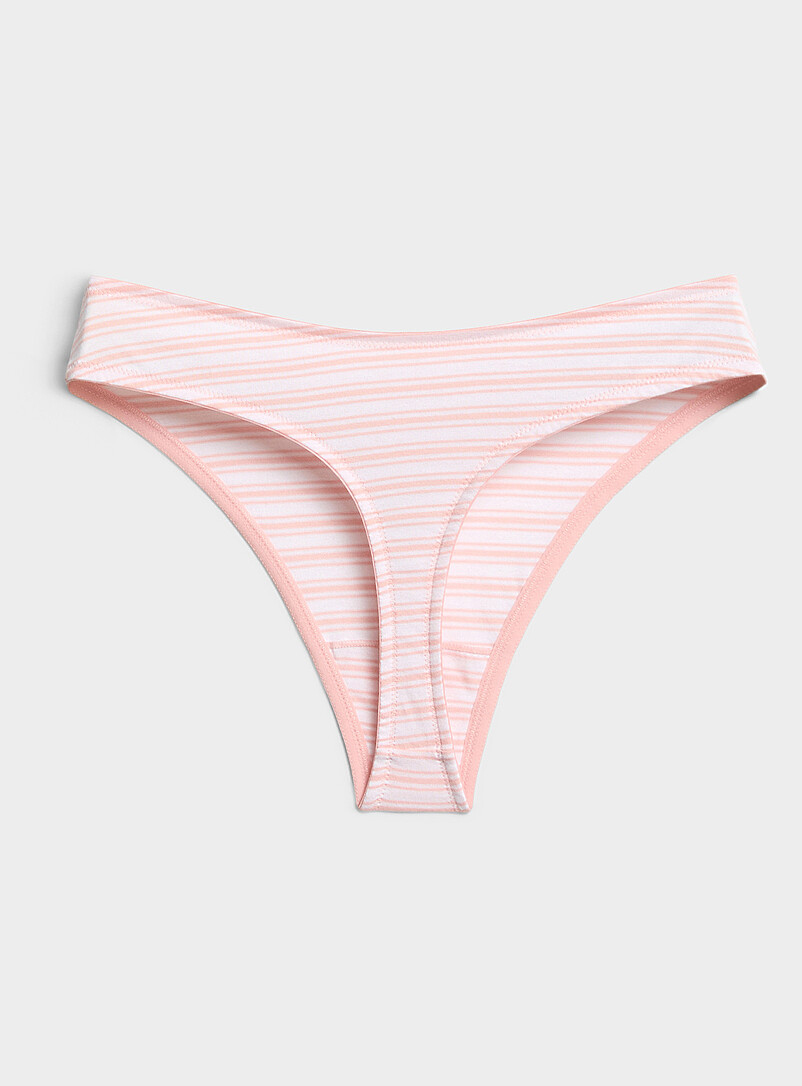 Miiyu: Le tanga minimaliste Pur coton biologique Noir pour femme