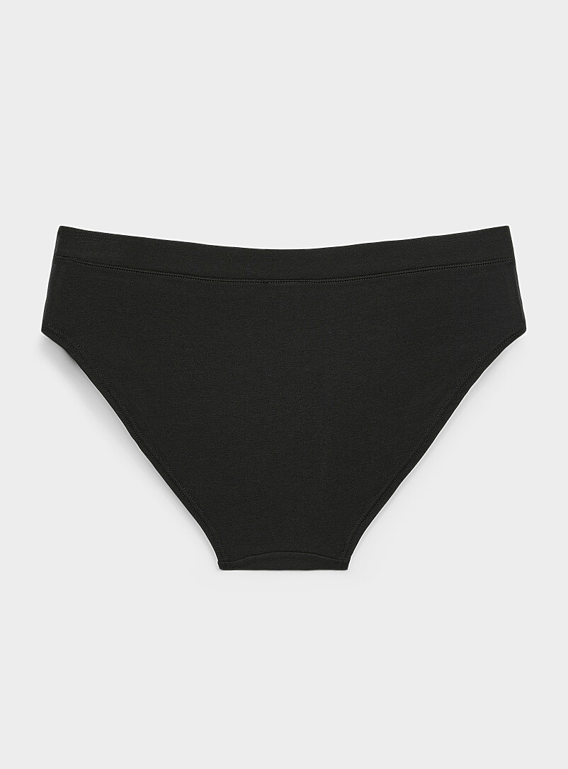 Miiyu: Le bikini essentiel extensible Coton biologique et modal TENCEL<sup><small>MC</small></sup> Ocre jaune pour femme