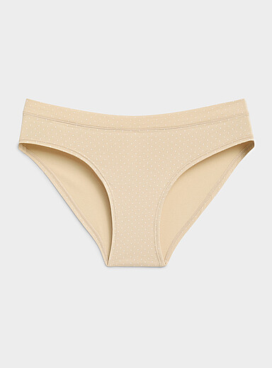 Miiyu: Le bikini essentiel extensible Coton biologique et modal TENCEL<sup><small>MC</small></sup> &Eacute;cru &agrave; motifs pour femme