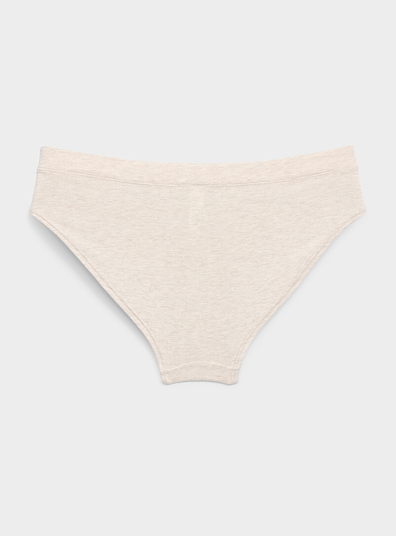 Miiyu Ochre Yellow Stretch essential bikini panty Organic cotton and TENCEL&trade; modal for women
