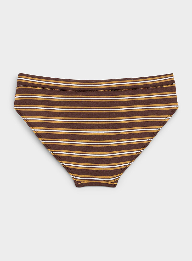 Miiyu Ochre Yellow Stretch essential bikini panty Organic cotton and TENCEL&trade; modal for women