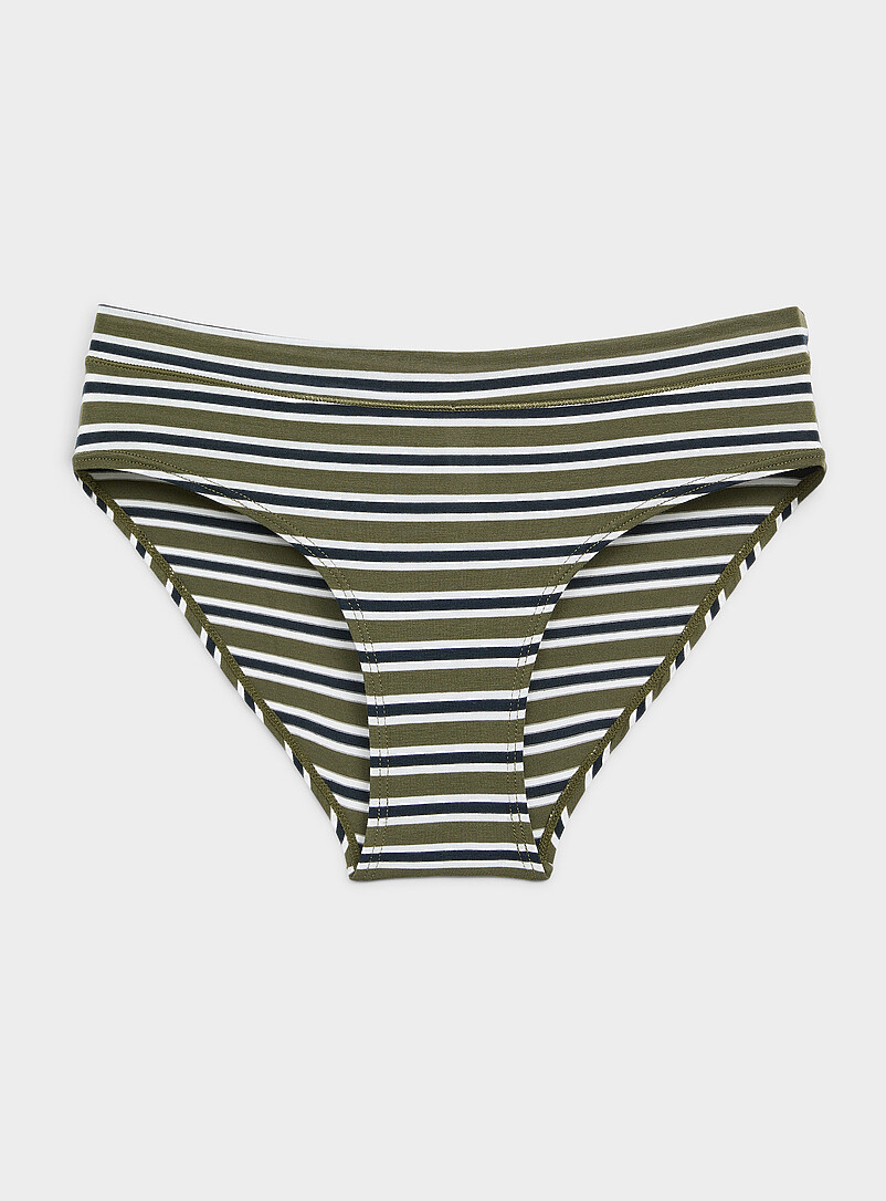 Miiyu: Le bikini essentiel extensible Coton biologique et modal TENCEL<sup><small>MC</small></sup> Ocre jaune pour femme