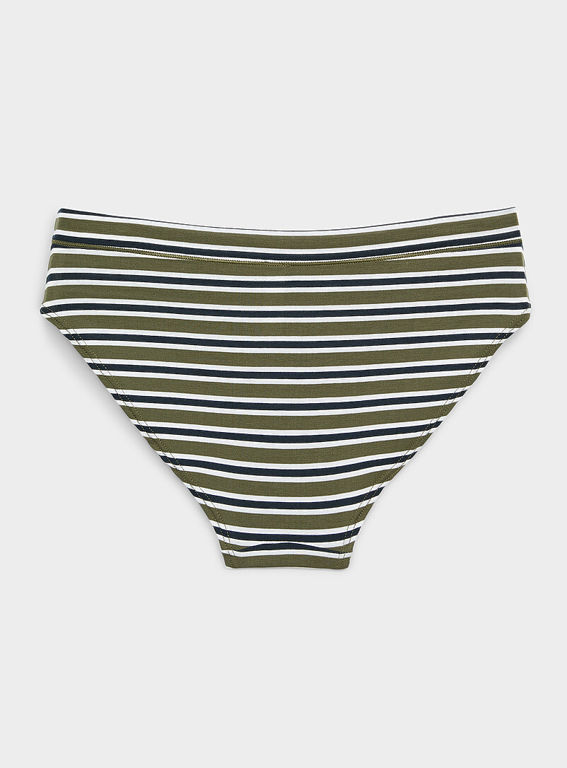 Miiyu: Le bikini essentiel extensible Coton biologique et modal TENCEL<sup><small>MC</small></sup> Ocre jaune pour femme
