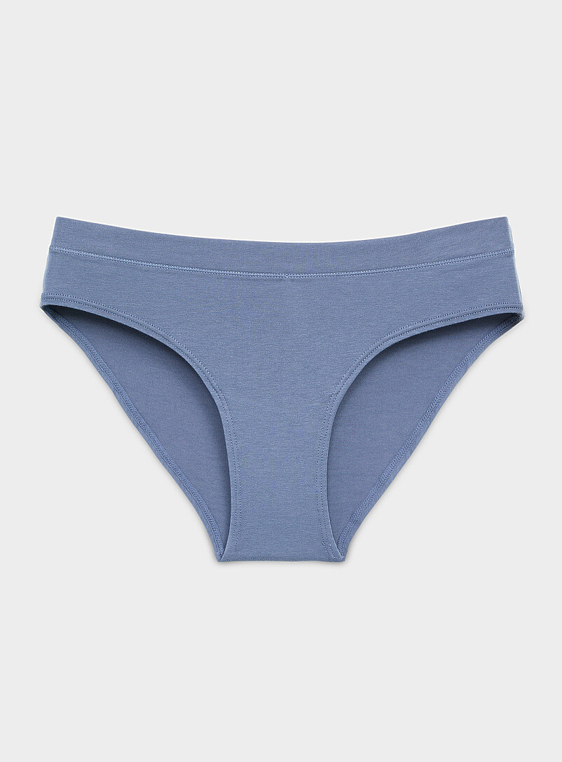 Miiyu: Le bikini essentiel extensible Coton biologique et modal TENCEL<sup><small>MC</small></sup> Ocre jaune pour femme