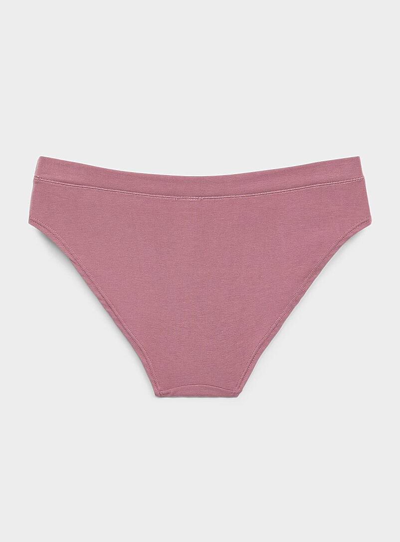 Miiyu: Le bikini essentiel extensible Coton biologique et modal TENCEL<sup><small>MC</small></sup> Ocre jaune pour femme