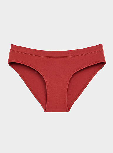 Miiyu: Le bikini essentiel extensible Coton biologique et modal TENCEL<sup><small>MC</small></sup> Ocre jaune pour femme