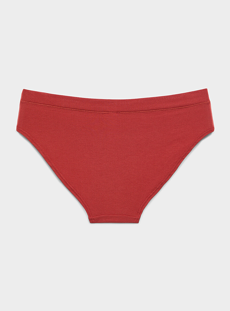 Miiyu: Le bikini essentiel extensible Coton biologique et modal TENCEL<sup><small>MC</small></sup> Ocre jaune pour femme