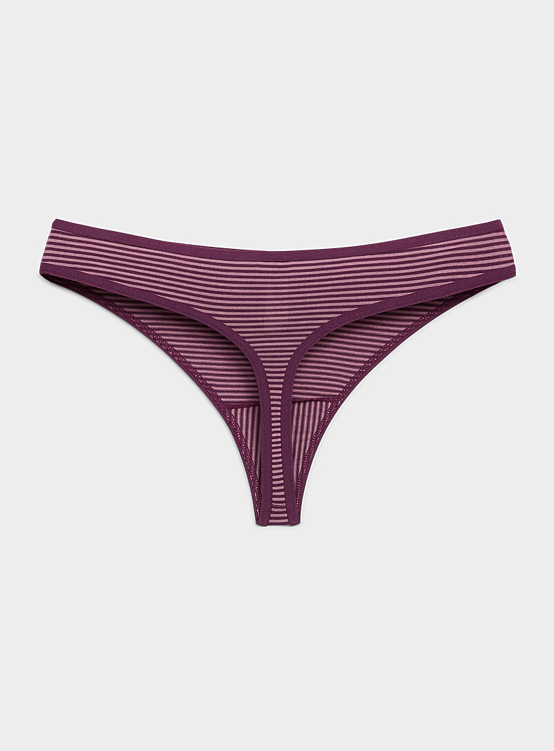 Miiyu Burnt/Brick Orange Minimalist thong Organic cotton and TENCEL&trade; modal for women