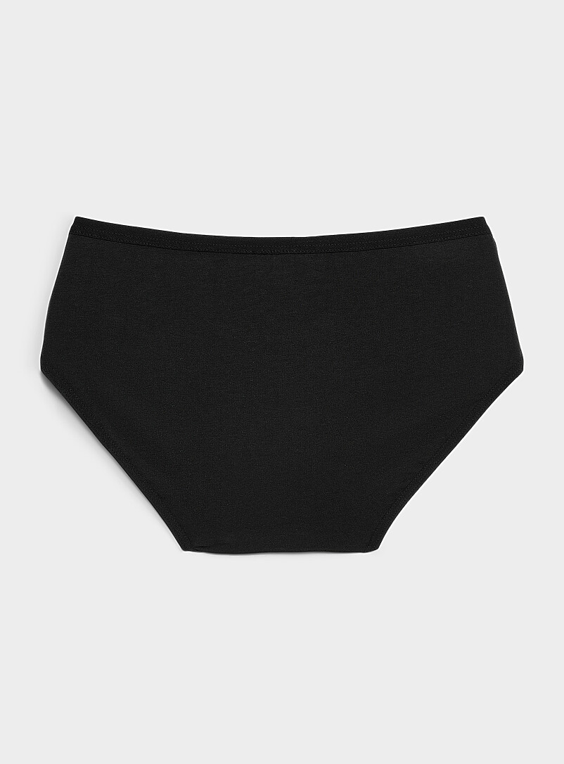 Miiyu Patterned Crimson Stretch ultra-comfortable classic brief Organic cotton and TENCEL&trade; modal for women
