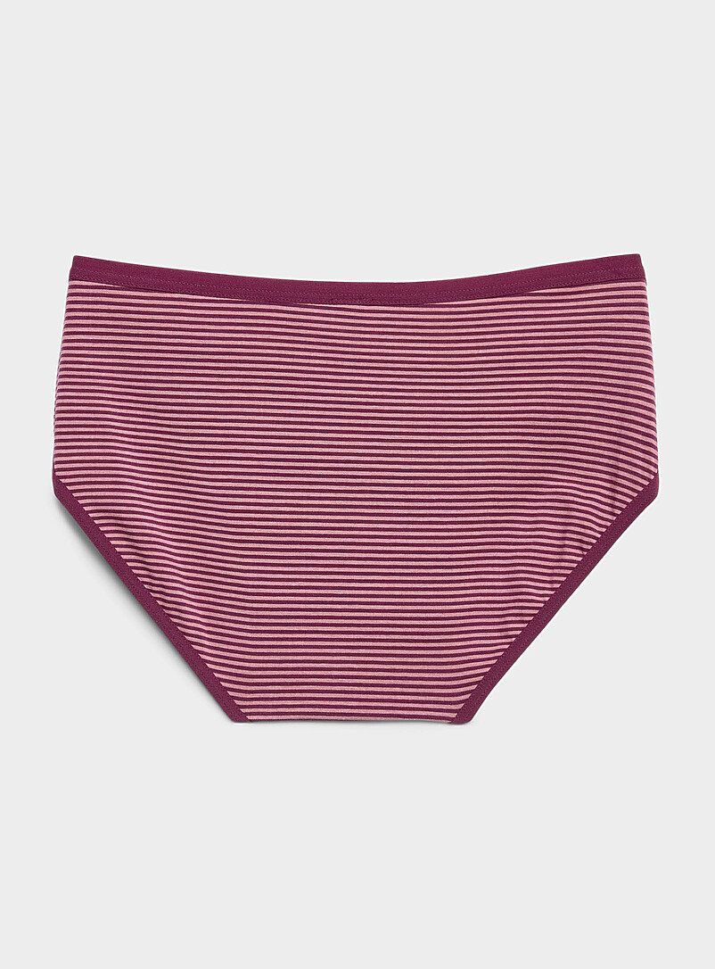 Miiyu Patterned Crimson Stretch ultra-comfortable classic brief Organic cotton and TENCEL&trade; modal for women