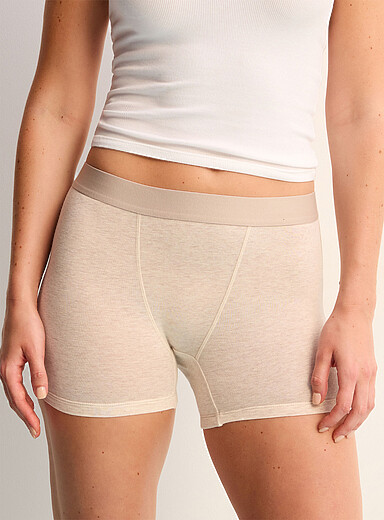 Miiyu: Le boxeur tout confort taille &eacute;lastique Coton biologique et modal TENCEL<sup><small>MC</small></sup> Noir pour femme
