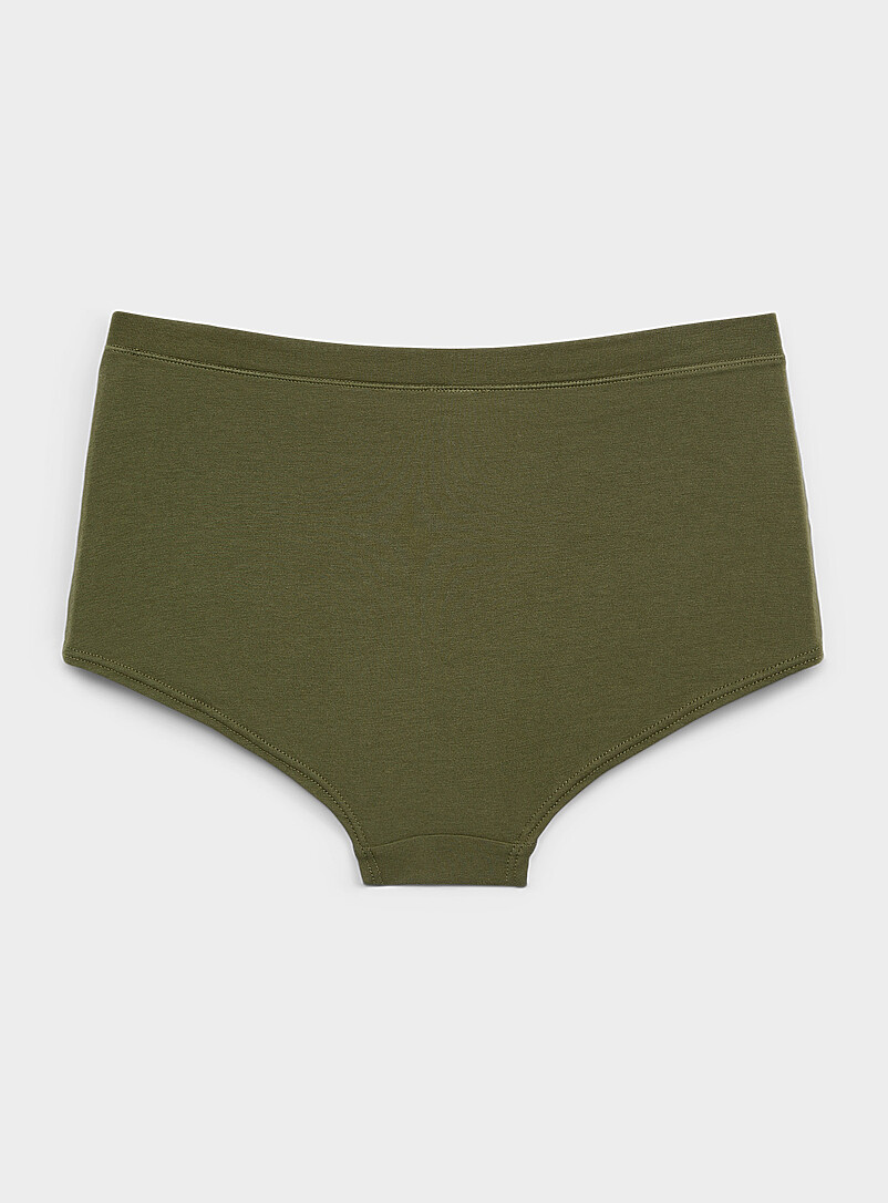 Miiyu: La gar&ccedil;onne tout confort Coton biologique et modal TENCEL<sup><small>MC</small></sup> Orange br&ucirc;l&eacute; - Brique pour femme