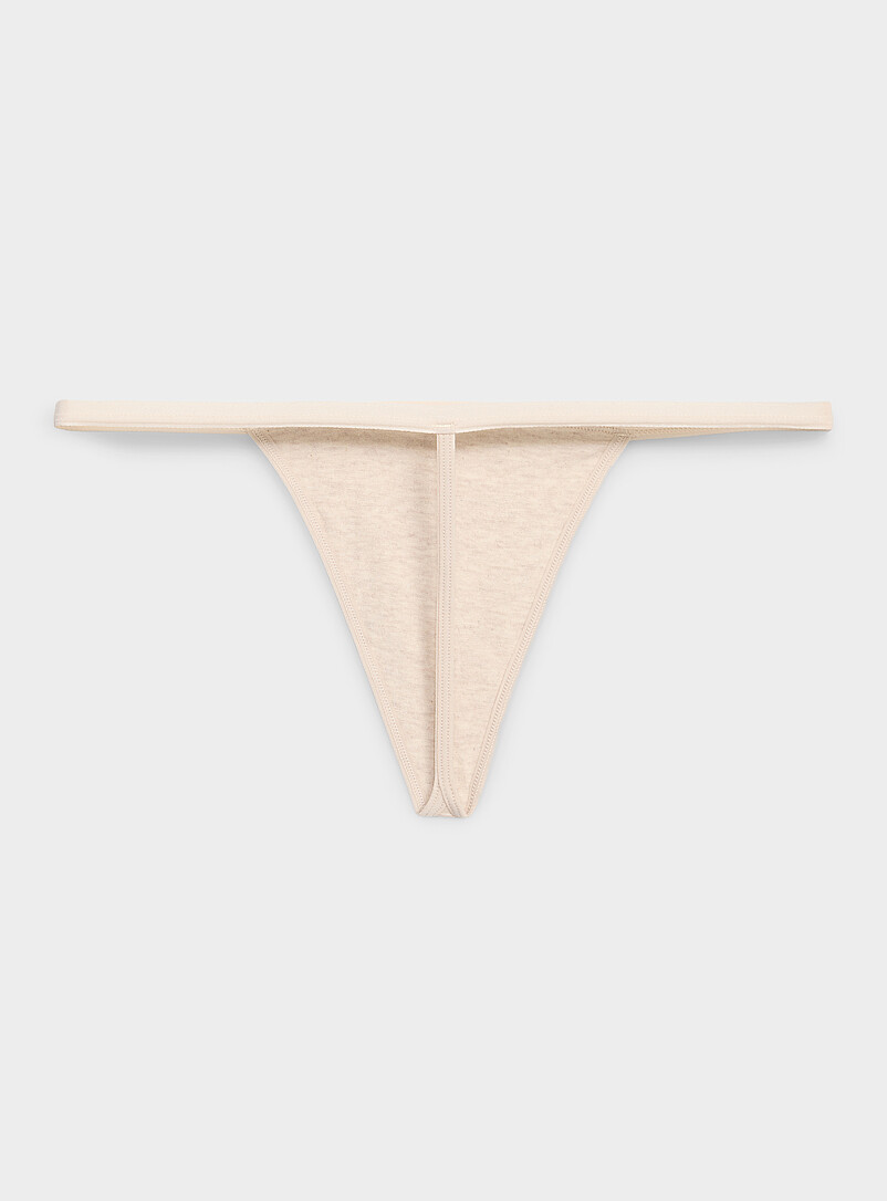 Miiyu Khaki/Sage/Olive Stretch ultra-comfortable string thong Organic cotton and TENCEL&trade; modal for women
