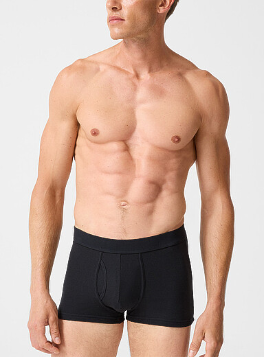 3" ribbed stretch trunk Organic Cotton and recycled polyester