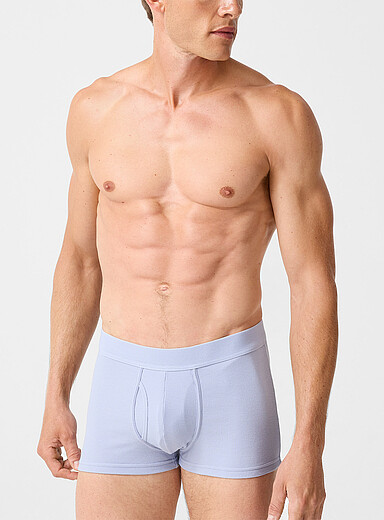 Le 31 Baby Blue 3" ribbed stretch trunk Organic Cotton and recycled polyester for men