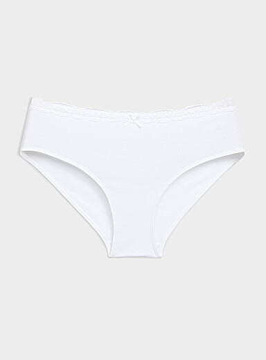 Le bikini taille dentelle Coton biologique