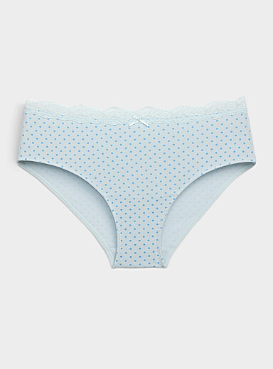 Le bikini taille dentelle Coton biologique
