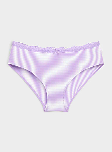 Le bikini taille dentelle Coton biologique