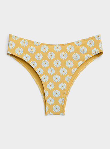 Miiyu: La cheekie essentielle tout confort Coton biologique Jaune &agrave; motifs pour femme