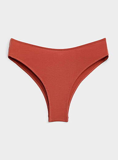 Miiyu: La cheekie essentielle tout confort Coton biologique Orange br&ucirc;l&eacute; - Brique pour femme