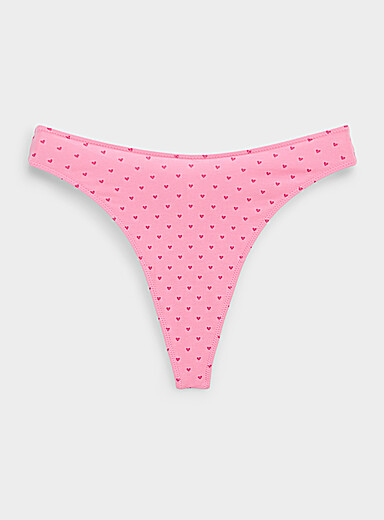 Miiyu: Le tanga &eacute;chancr&eacute; essentiel Coton biologique Coeur pour femme