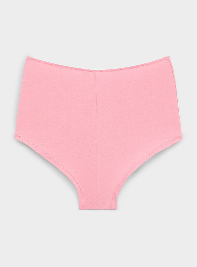 Miiyu Blue Minimalist high-waist boyshort Organic cotton for women