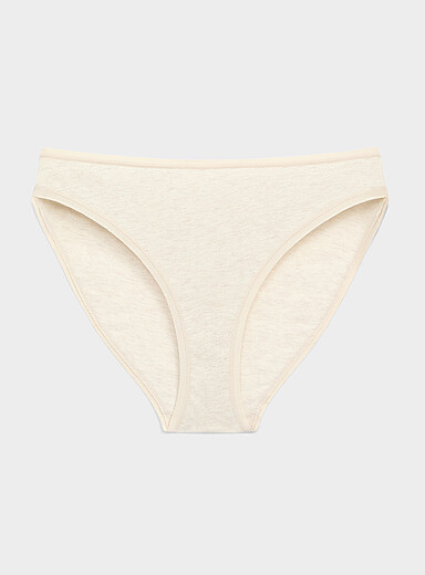 Elastic trim essential bikini panty 100% organic cotton