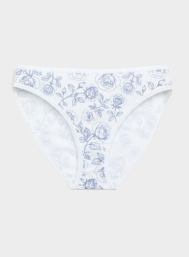 Elastic trim essential bikini panty 100% organic cotton