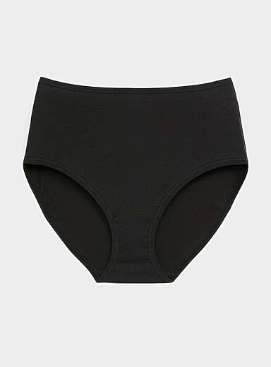 Elastic edging high-waist classic hipster 100% organic cotton