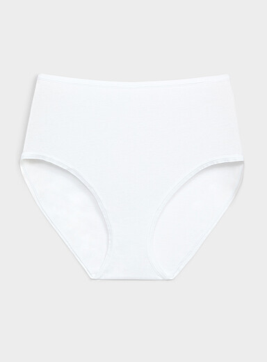 Elastic edging high-waist classic hipster 100% organic cotton