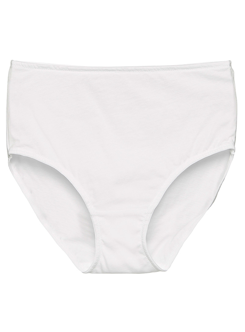 White medium waist panty L