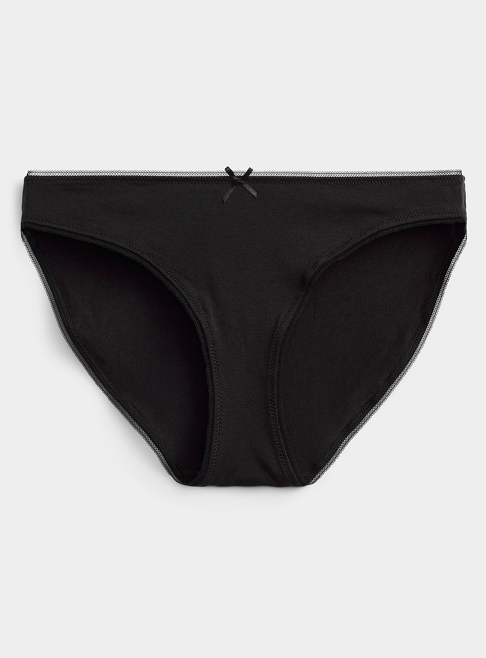Miiyu Eco-friendly Basic Bikini Panty In Black