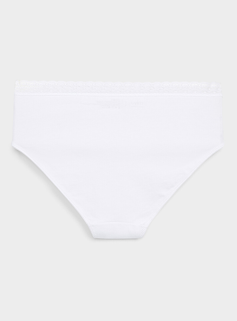 Lace-waist bikini panty Organic cotton product image 2