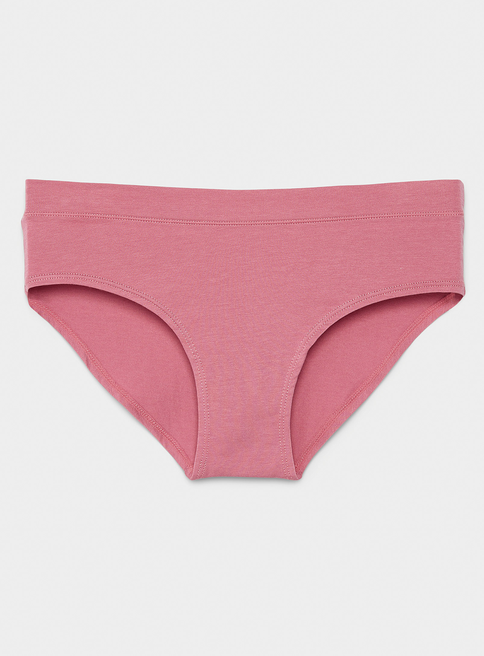Miiyu Colourful Cotton Modal Hipster In Light Red